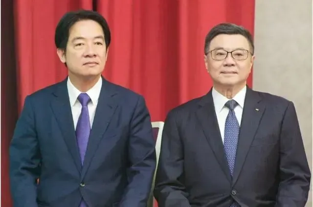 赖清德、卓荣泰资料图,图源:台媒