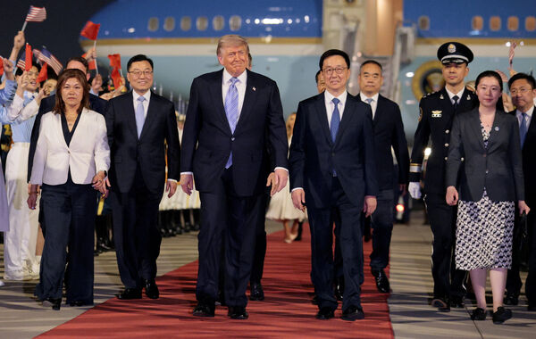 ▲▼ 川习会。 川普13日抵达中国大陆。 (图/路透)